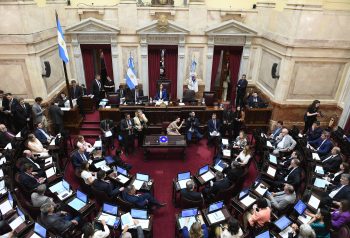 Sesión en el recinto del Senado de la Nación Argentina