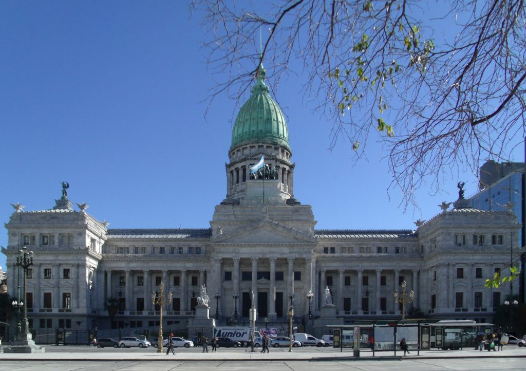 Palacio del Congreso de la Nación Argentina en Buenos Aires