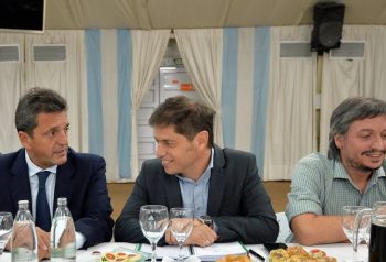 Kicillof, Massa y Máximo Kirchner volvieron a sentarse juntos y el PJ cerró filas para defender las PASO