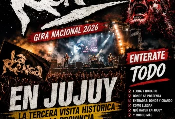 La Renga en un recital al aire libre en Jujuy